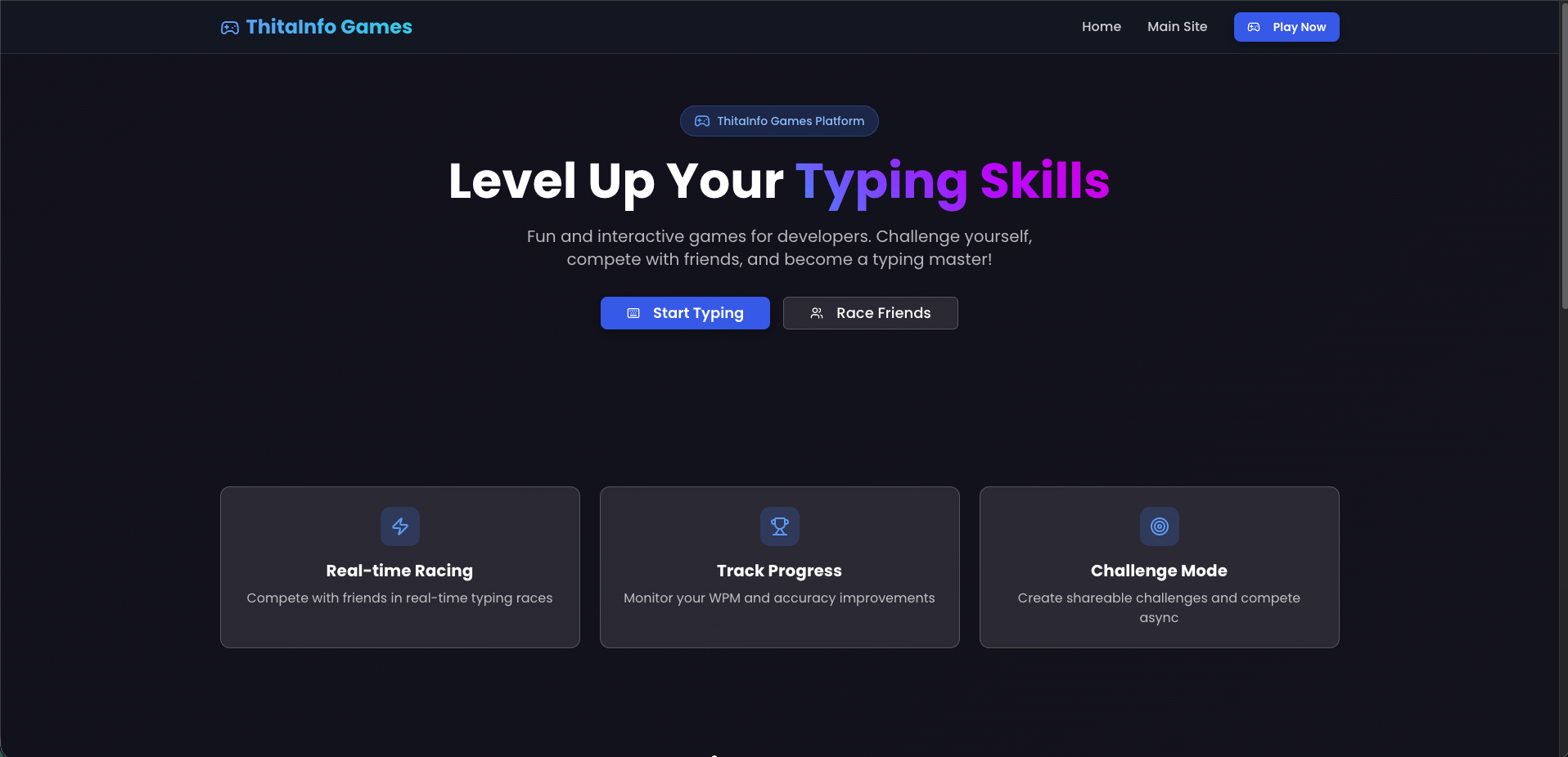 Typer Games screenshot